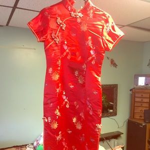 Red China Doll Dress